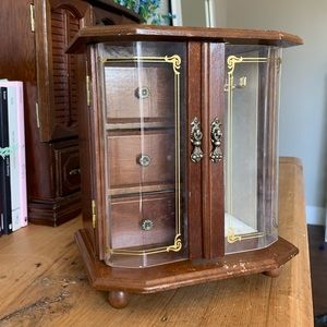 Antique vintage jewelry box